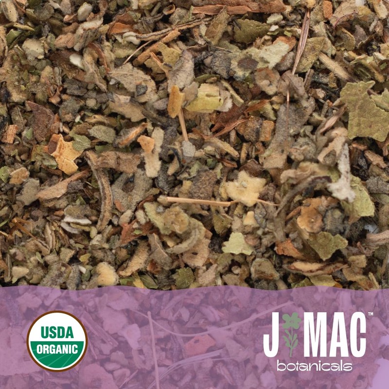 J Mac Botanicals Organic Mullein Leaves (4 oz) Certified USDA