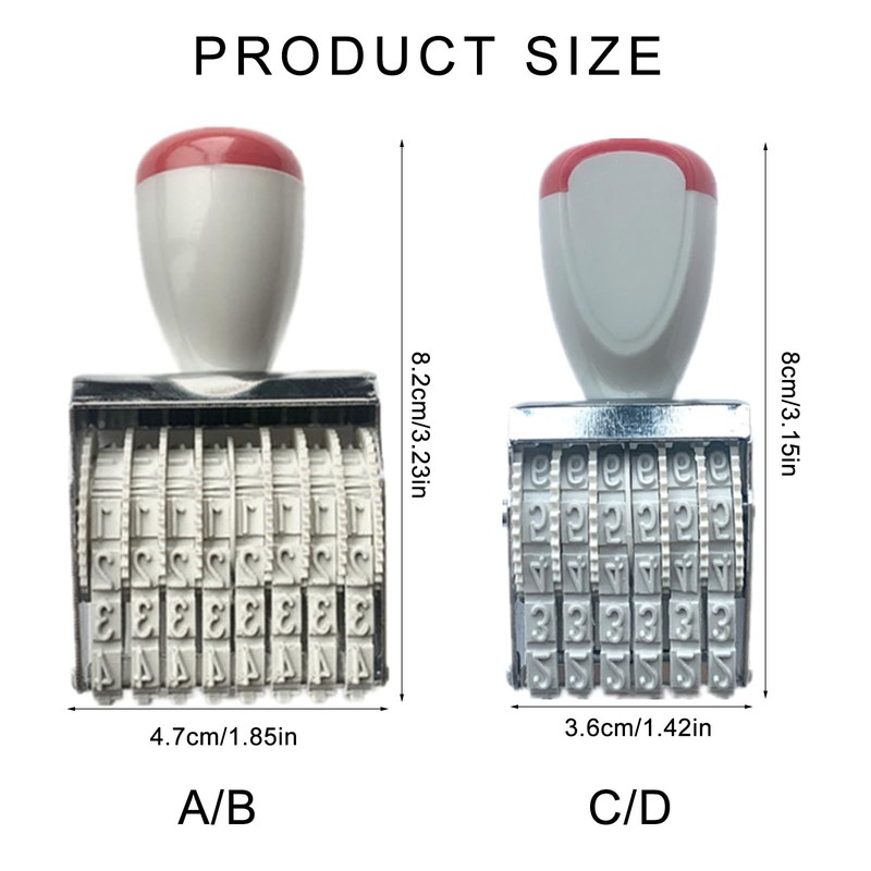 Rubber Stamp Line Date 6 Digit Number Scrapbooking Date Stamp