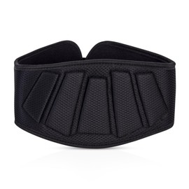 GYMCORE Weight Lifting Back Support Belt - Velcro Locking Gym Belt for Men and Women - 6" Adjustable Weightlifting Belt for Strength Training Olympic Lifting Powerlifting Deadlift, Small