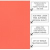 Accent Design Paper Accents Cardstock Muslin Papaya, 12"x12", 73lb, 25pc