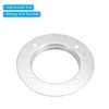 PATIKIL 4" Duct Connector Flange, Metal Straight Pipe Exhaust Flange