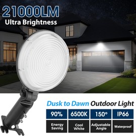 WILLGOTOP LED Barn Light 150W 21000LM Dusk to Dawn Outdoor Lighting, 6500K Daylight Yard Lights, IP66 Waterproof Street Lights for Farmhouse Garage Warehouse Outdoor Security