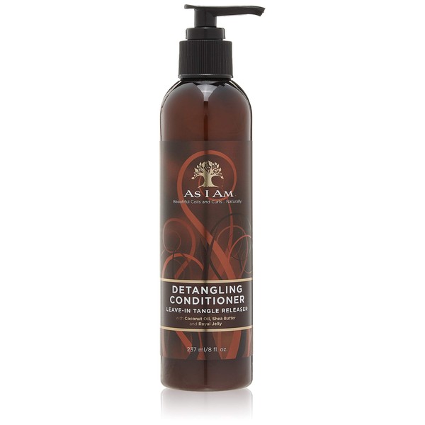 As I Am Detangling Conditioner Leave-in Tangle Releaser, 8 Ounce