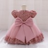 Puffy Multi-Layer Tulle Flower Girl Dress 2t 3t Short Sleeve