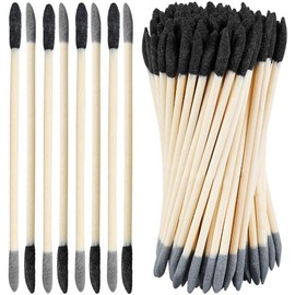 20Pcs Black Sanding Sticks Double End Matchsticks Twigs 120/280 Grit Fine Detailing Polishing Tool for Plastic Models Miniatures Wood Hobby Stuffers，Detail Sander Paper Power Sander Parts,Accessories
