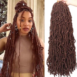 24Inch Soft Locs Crochet Hair 6Packs Faux Locs Crochet Hair (24Inch of 6Packs, #30)