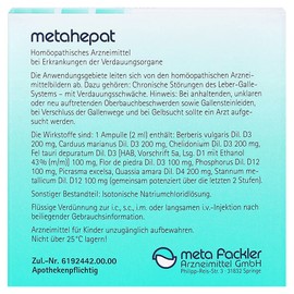 Metahepat Injection Solution, 5 x 2 ml