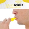 Honoson 100 Pcs Whistle for Adults with Lanyard Plastic Safety