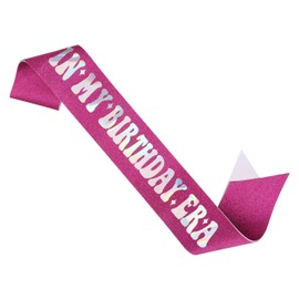in My Birthday Era Sash, Rosa Geburtstags Schärpe für Frauen Schärpe Happy Birthday Geburtstagsparty Dekoration Sänger Party Gastgeschenke Als Geburtstagsgeschenk