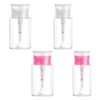KVBUCC 4 Pieces 100ML/150ML Squeeze Bottles, Transparent Press Dispensing Bottles