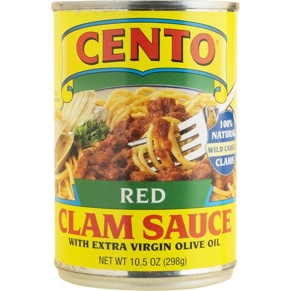 Cento Red Clam Sauce, 10.5 Ounce Cans (Pack of 12)