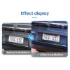 Unbranded Durable 2PCS Black Stainless Steel Universal USA License Plate