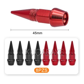 8pzs Ttapones Llantas Aluminio Válvula Para Auto Moto Bici