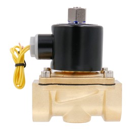 Baomain Pneumatic 1 Inch Normally Open 2 Way Brass Electric Solenoid Valve for Water,Air 2W-250-25K (AC 110V)