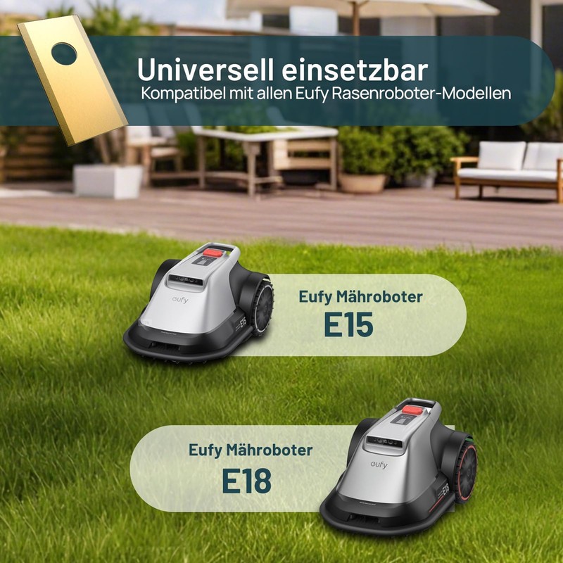 HAUSPROFI 30 x Titanium Replacement Blades for Eufy Robotic Lawnmower