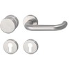 MARCHESI Harmonie Door Handle Set U-Shape + Knob Fixed on