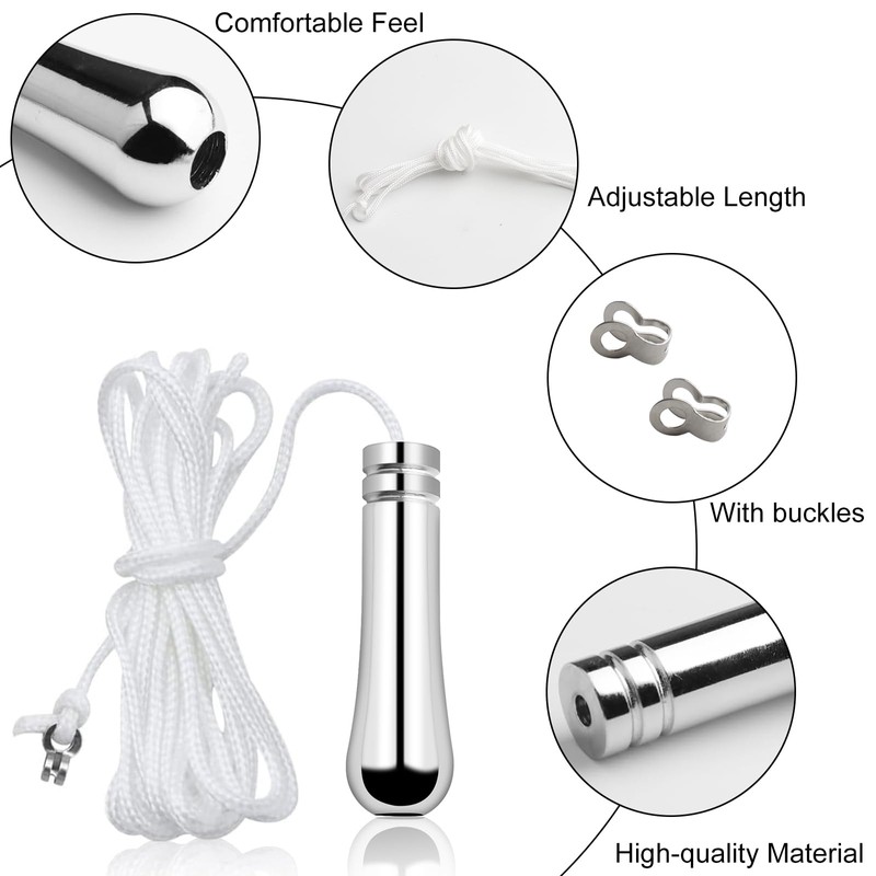 LbsAMP 2 Pieces Bathroom Light Pull Cord Handle with Cord