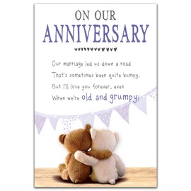 Grumpy Greetings Cards On Our Anniversary Card, Nice Words Anniversary Card For Us, Our Anniversary Card, Our Anniversary, Greetings Card, Anniversary Card, Anniversary Cards