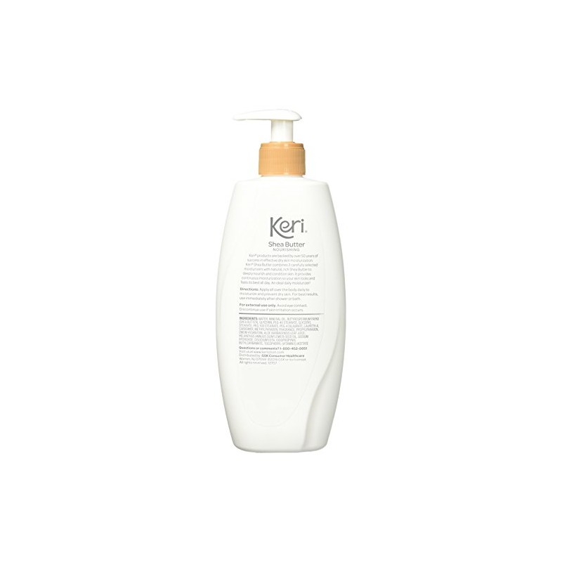Keri Whole Body Therapy Nourishing Shea Butter Lotion, 15 Ounce