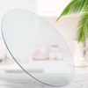LFVFFA 20" Clear Round Glass Table Top, Thick Tempered Glass
