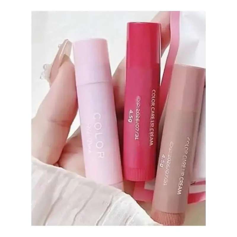 Kit De 3 Brillos Labiales En Barra Hidratantes Con Color