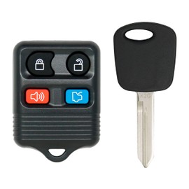 Keyless2Go Repuesto para llave de coche con mando a distancia de entrada para vehículos que utilizan autoprogramación con llave de coche de transpondedor sin cortar H72
