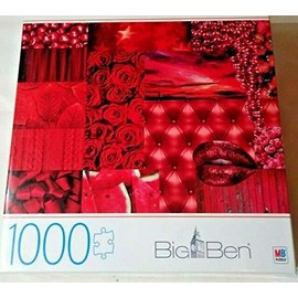 Big Ben Jigsaw Puzzle 1000 Piece Cardinal MB Reds Rare