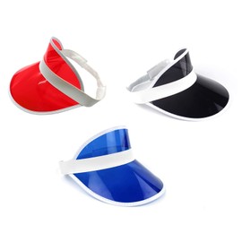 Sport Fan Combo Set Tennis Beach Plastic Clear Sun Bingo Vegas Dealer Golf Visor