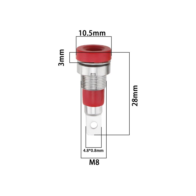 EMSea 10pcs 4mm Female Adapter Banana Plug Audio Speaker Banana