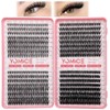 Yomice Wispy Cluster Eyelash Extensions 30D+40D+50D+60D Volume Lash Extensions 640Pcs