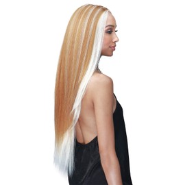 BOBBI BOSS Human Hair Blend 5 inch Deep Part HD Lace Front Wig - MBLF81 REINA (2, Dark Brown)