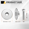 sourcing map 2pcs Bicycle Headset Stem Top Cap 1-1/4" (31.8mm)