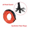 amopacorp 5pcs 50' x 1/4" Orange Synthetic Winch Rope 7000LBs