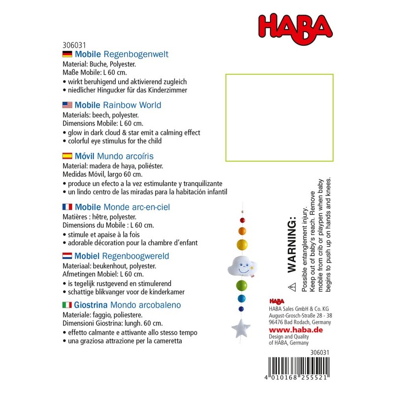HABA Sales GmbH & Co. KG Mobile Rainbow World