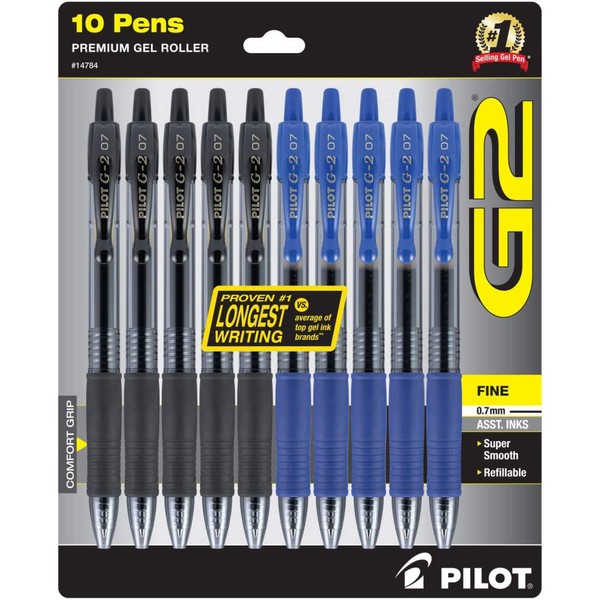Pilot Pilot G2 Pens 0.7 mm - 10 Pack of