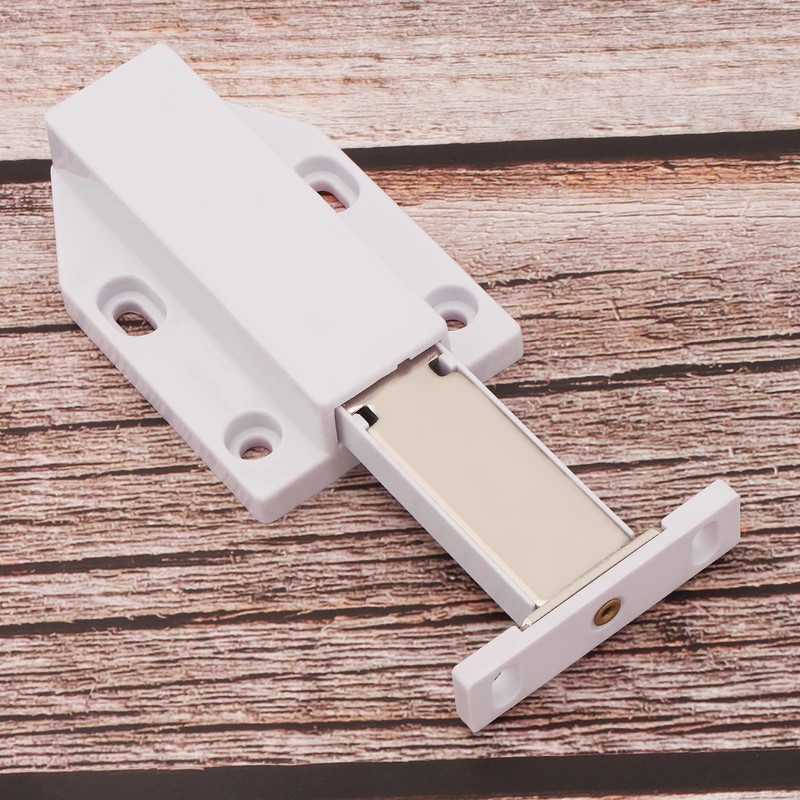 HOJLKLD Magnetic Push Latch, 2 Pack Heavy Duty Push to