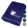 Lashuma XXL Beach Towel Blue Enjoy The Sun, Colourful Bath