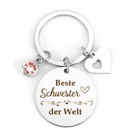 Sister Gift, Christmas Gift, Gift for Sisters, Birthday Gift Gifts for Sister, Christmas, Keyring Sister, Best Sister Gifts Sister, silver