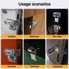 GEMASP Hasp Latch 2 Pack, 90 Degree Solid 304 Stainless