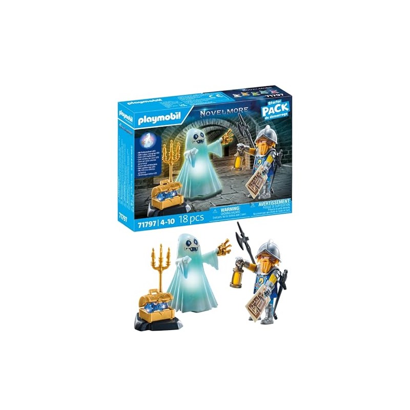 PLAYMOBIL Novelmore 71797 Castle Ghost and Knight Toy for Children