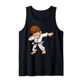 Dabbing Judoka Black Belt Judo Tank Top