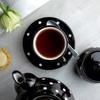 City to Cottage Handmade Black and White Polka Dot Ceramic