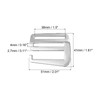 sourcing map 4 x Metal Webbing Strap 1.5 Inch 38