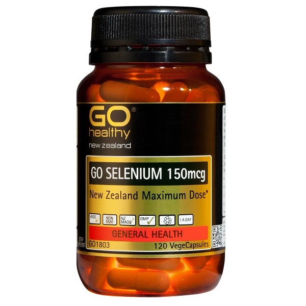 GO Healthy GO Selenium 150mcg Capsules 120