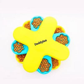 Duddyfan Dog Puzzle Toy- Treat Dispensing, Slow Feeder for Boredom & Mental Stimulation, Dogs Enrichment Toys to Keep Them Busy
