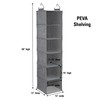 Household Essentials 6 Shelf Hanging Closet Organizer, Hanging Closet Shelf,