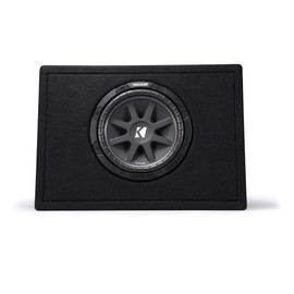 Kicker 43TC104 Comp 10-inch Subwoofer in Thin Profile Ported Enclosure 4-Ohm