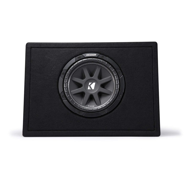 Kicker 43TC104 Comp 10-inch Subwoofer in Thin Profile Ported Enclosure