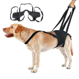 KISFLY Dog Lift Harness for Small Dogs, Adjustable Hind Leg Sling for Walking Support, Helps with Hip Dysplasia, Arthritis & Post-Surgery Recovery, Back Leg Support Harness, Size S