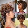 Huarisi Colour 4/30 Wear and Go Curly Pixie Cut Wigs